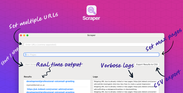 Scraper - Simple Website Email Extraction for Mac - 2