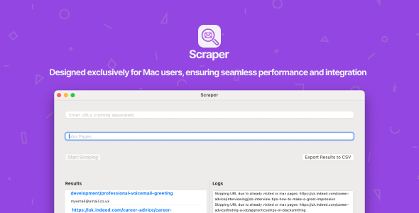 Scraper - Simple Website Email Extraction for Mac - 4